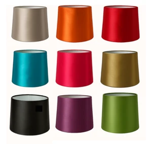 8"-16" Empire Drum Silk Fabric Lampshade Table Floor Lamp & Ceiling Light Shade - Picture 1 of 26