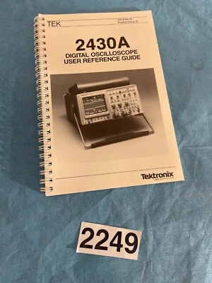 Tektronix 2430A Digital Oscilloscope User Reference Guide 070-6339-02, Paper - Image 1 of 3