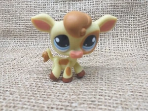 Littlest Pet Shop Authentic # 970 panna marrone maculato mucca occhi blu - Foto 1 di 3