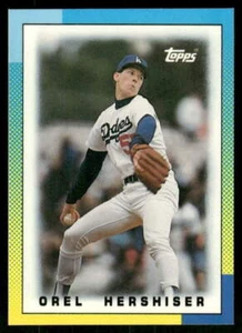 1990 Topps Major League Leaders Minis Orel Hershiser #58 Los Angeles Dodgers - Picture 1 of 2