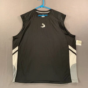 Shaq Activewear Tank Mens XL Black Sleeveless Athletic Stretch Logo Pullover Top - Picture 1 of 10