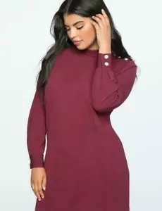 new ELOQUII for lane bryant HOLIDAY RED pearl sheath dress 18w - Picture 1 of 3
