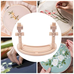 Adjustable Embroidery Frame Stand Hoop Cross Stitch Sewing Needlework Rack DIY - Picture 1 of 11