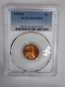 1975-D 1C Lincoln Memorial Cent PCGS MS65RD