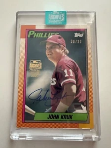 2024 Topps Archives Signature Series John Kruk Autograph 20/33 Phillies - Picture 1 of 4