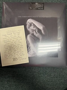 NEW/SEALED Taylor Swift - Tortured Poets Department LP Black Dog WITH RSD LETTER - Picture 1 of 1