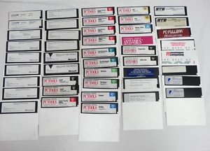 Lot Vintage 5.25" PC Floppy Disks Microsoft Windows 3.1 MS-DOS 5 PC Tools Others - Picture 1 of 4