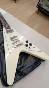 Orville by Gibson FV-74 Flying V White Made in Japan Electric Guitar Used - Picture 1 of 15
