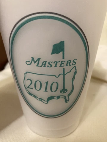 Masters Golf Tournament 2010 Frosted Plastic Cups Set Of Four Cover