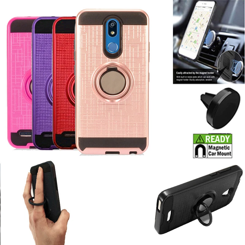 For LG Xpression Plus 2 Case / Harmony 3 Absorbing Slim Cover Ring-Holder stand - Image 1 of 1