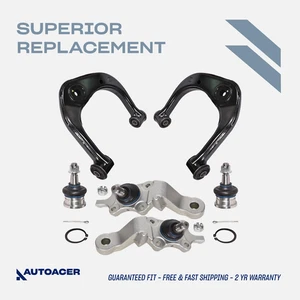 AUTOACER - 6 piezas Brazos de control delanteros, kit de rótulas inferiores superiores Tacoma Pre-Runner - Imagen 1 de 9