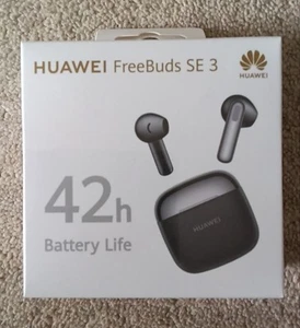NOWE SŁUCHAWKI DOUSZNE HUAWEI Freebuds SE 3 Bezprzewodowe słuchawki douszne - Czarne - ZAPIECZĘTOWANE - Zdjęcie 1 z 14