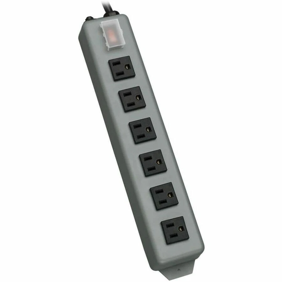 Tripp Lite Waber Power Strip 120V Right Angle 5-15R 6 Outlet Metal 15ft Cord - Image 1 of 1