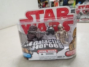 Star Wars Galactic Heroes Chewbacca & Death Star Droid Mouse Droid Hasbro NIB - Picture 1 of 4