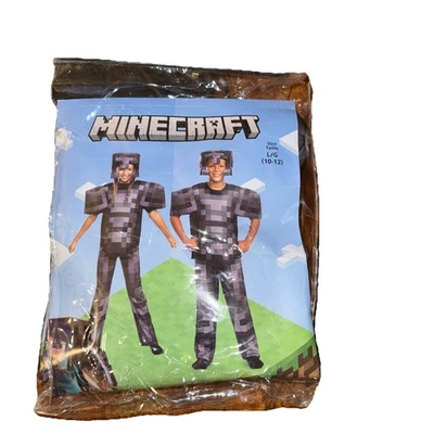 Disfraz Minecraft Netherite Armadura Niños Videojuego Halloween Disfraz L 10 12 Foto 1 de 4