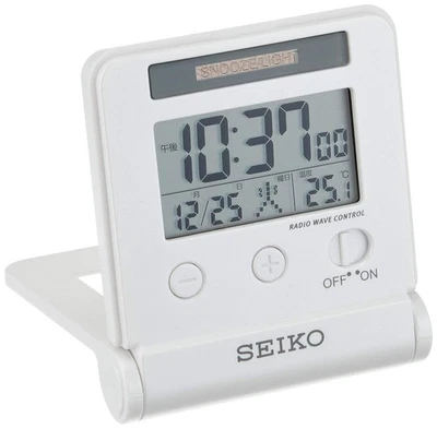 Seiko Reloj Despertador Viajero Radio Onda Digital Automático Iluminación Calendario Foto 1 de 3