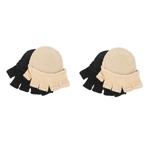  2 Paar Damen rutschfeste unsichtbare Socken Zehen für Vorfußpolster Hälfte - Bild 1 von 12