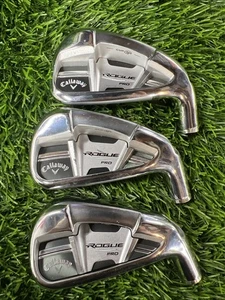 CALLAWAY ROGUE PRO 7 Iron Demo heads Set Of 3 Different Archs - Picture 1 of 6