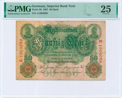 Germany 50 Mark 1907, P.29_PMG 25 Very Fine - Image 1 of 2