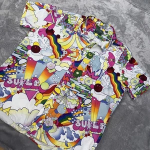 GITMAN VINTAGE SUPERSTARS PRINT CAMP COLLAR SHIRT Size XX Large Rare - Picture 1 of 24