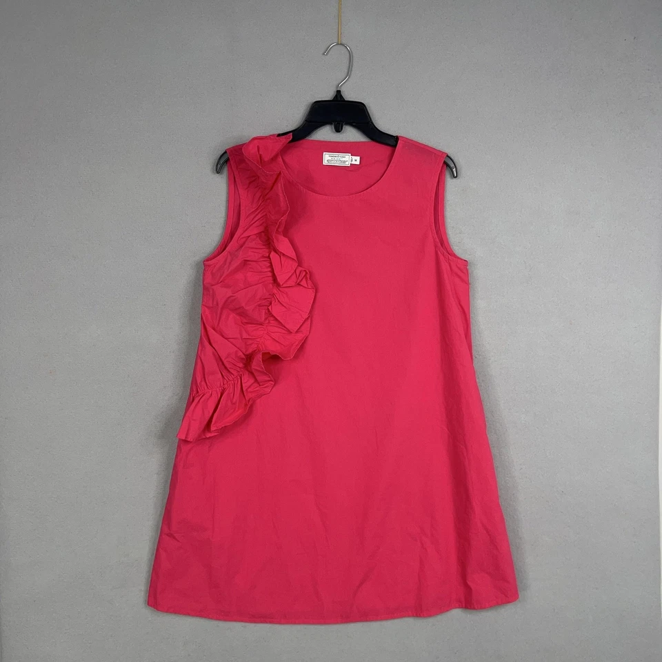 Vestido Vineyard Vines Mujer Medio Rosa Volantes Cambio Kentucky Derby Femenino Preppy Foto 1 de 4