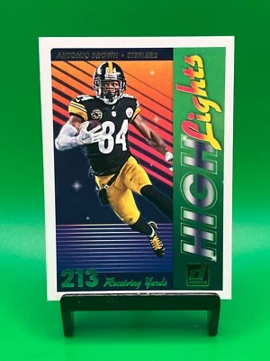 2018 Donruss Highlights Antonio Brown #H-8 Pittsburgh Steelers Football - Image 1 of 2