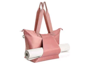Borsa yoga DSW DOLTY ROSE grande ROSA tappetino tasca leggera weekender NUOVA - Foto 1 di 9