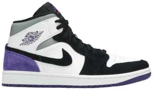 Nike Air Jordan 1 Mid SE "Varsity Purple" weiß 852542-105 Herren 8,5 - Bild 1 von 5