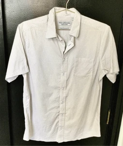 Camisa grande con botones Nick Graham Everywhere para hombre elástica multicolor calce moderno - Imagen 1 de 9