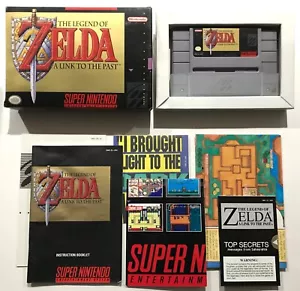 Legend of Zelda Link to the Past Super Nintendo SNES CIB 100% Completo - Imagen 1 de 9
