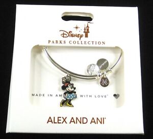 Alex & Ani Bracelet Minnie Mouse Disney Park ✿ Classic Polka Dot Vintage Silver