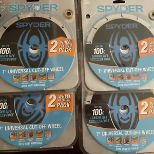 Spyder 7" 14007 Universal Cut-Off Wheel - Diamond Edge - 8 Total Blades! - NEW - Picture 1 of 3