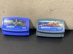 Vtech InnoTab Disney Pixar Cars 2 + TMNT Turtle Power Cartridge Games ( 2 Games) - Picture 1 of 6