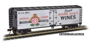 Coche de refrigeración por el lado de la madera Bachmann 19808 a escala Ho SONOMA COUNTY WINES 40' - Imagen 1 de 1
