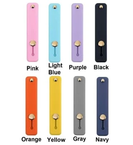 Self-adhesive Finger Grip Strap Phone Holder Kickstand for iPhone iPad Tablets - Picture 1 of 19