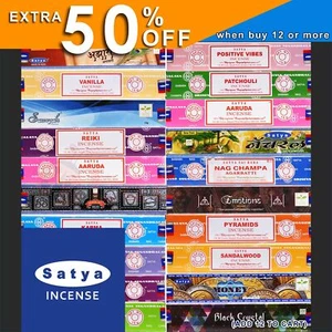 Incense Sticks Satya Nag Champa Scents Meditation Aroma Fragrance - Picture 1 of 68