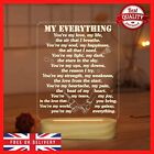 3D Illusion Lamp I Love You Night Light are My Everything Gifts for Wife Gift UK