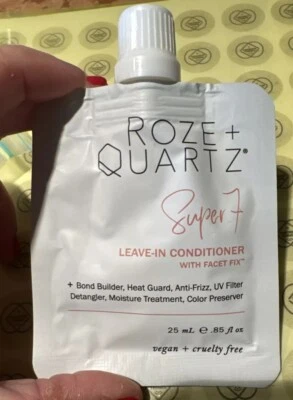 Rose + Quartz Super 7 Leave-In Conditioner with Facet Fix 25mL DELUXE SAMPLE - Image 1 of 2