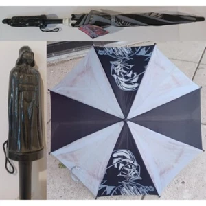 1998 Vintage DARTH VADER HANDLE 28 Inch UMBRELLA Black & Gray NEW Star Wars NEW - Picture 1 of 7