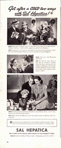 Vintage 1940 Sal Hepatica Get After A Cold Two Ways W? Sal Hepatica Advertisment - Picture 1 of 1