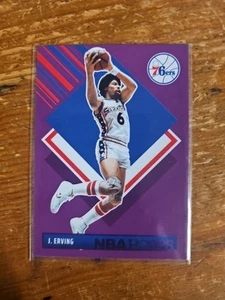 2024-25 Panini NBA Hoops #300 Julius Erving Tribute Purple Philadelphia 76ers - Picture 1 of 2