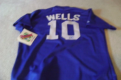 Vernon WELLS rookie signed autographed auto  jersey - Image 1 of 4