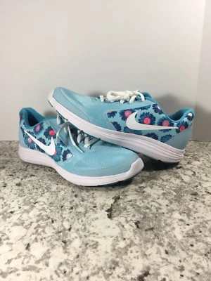 Nike Revolution 3 Laufschuhe hellblau Blumenmuster Batik Größe 7Y 870047-400 - Bild 1 von 4