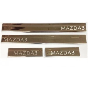 Fit For Mazda 3 M3 2019-2020 Scuff Plate Sill Door 4Pcs - Picture 1 of 2