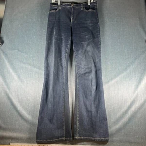 NYDJ Womens Jeans Dark Blue Bootcut Denim Five Pockets Size 10 Cotton Blend - Picture 1 of 14