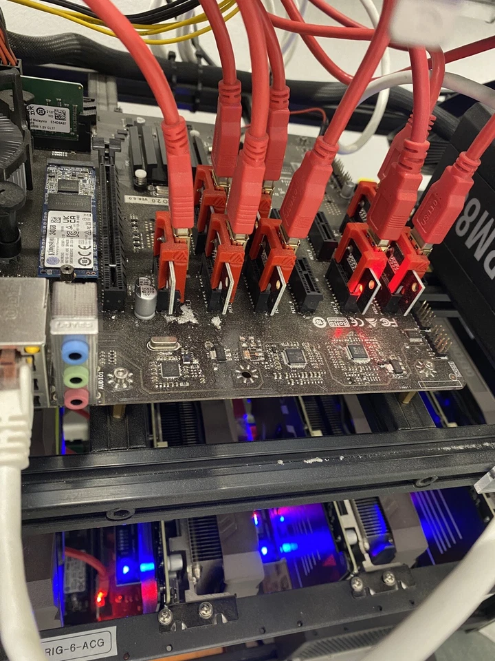 RIG MINING 4-8-12 schede Video.                            Mhs 160-320-480 - Immagine 1 di 2