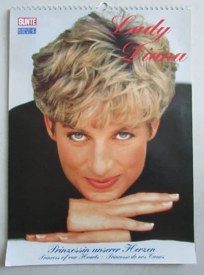 Calendrier 1998 Lady Diana Princesse de nos Cœurs Bunte Korsch Verlag 42 x 30 cm - Photo 1/4