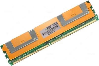 398706-551 HP MEMORY 1GB 2RX8 PC2-5300F DDR2 - Image 1 of 4