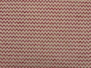 BALLARD DESIGNS LEEDS RED ZIG ZAG CHEVRON MULTIUSE LINEN FABRIC BY THE YARD 54"W - Picture 1 of 6