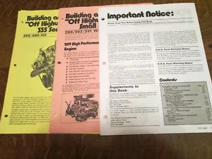 1963-1972 FORD OFF HIGHWAY PARTS APPLICATIONS & SPECIFICATIONS MANUAL FAST SHIP - Bild 1 von 4